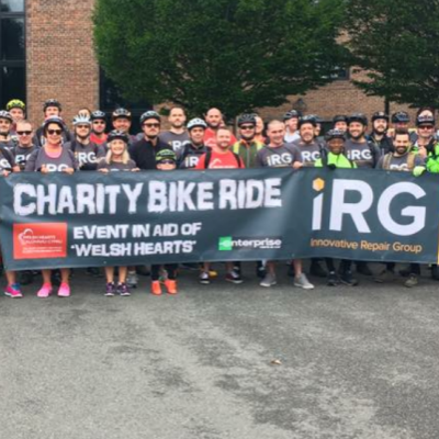 IRG 40 Mile Charity Bike Ride For Welsh Hearts